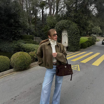 Sophia™ | Luxe Suède Bomberjas