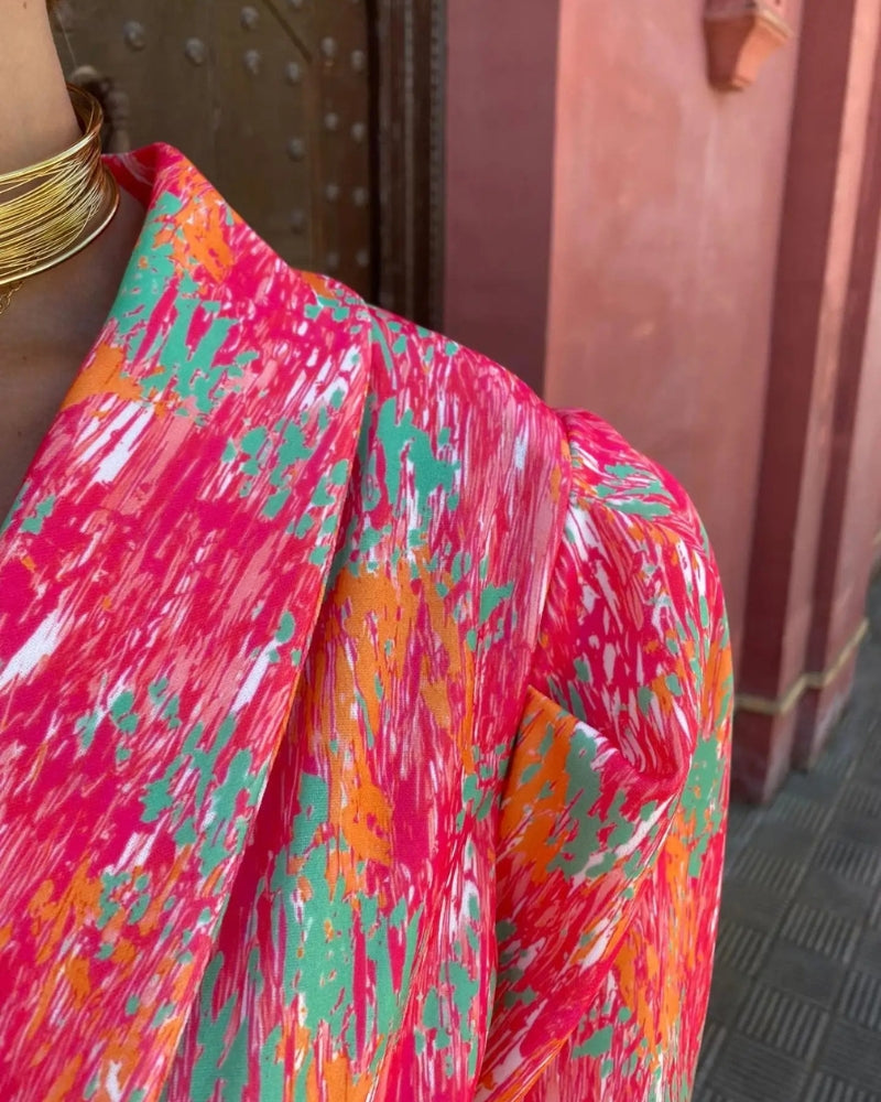 Marleen™ | Zomers broeksetje met speelse kleuren en comfortabele pasvorm