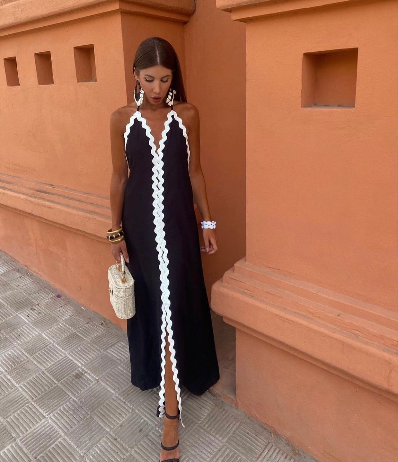 Ninaé™ | Vloeiende Maxi Jurk met Zomerse Elegantie