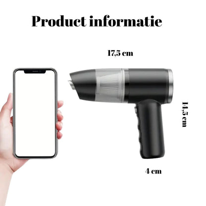 Max™ | Draadloze Handstofzuiger met Zuig en Blaasfunctie