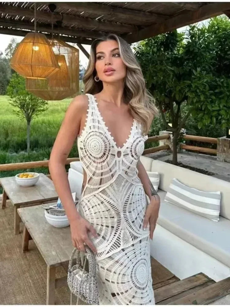 Tahlia™ | Gehaakte Zomerjurk met Artistieke Flair