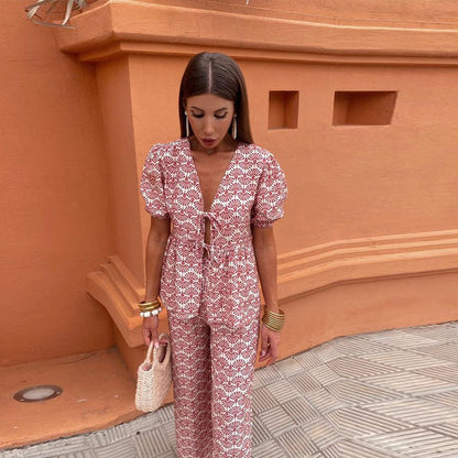 Isalie™ | Luchtig Twee-Delig Setje voor een Zomerse Look met Klasse