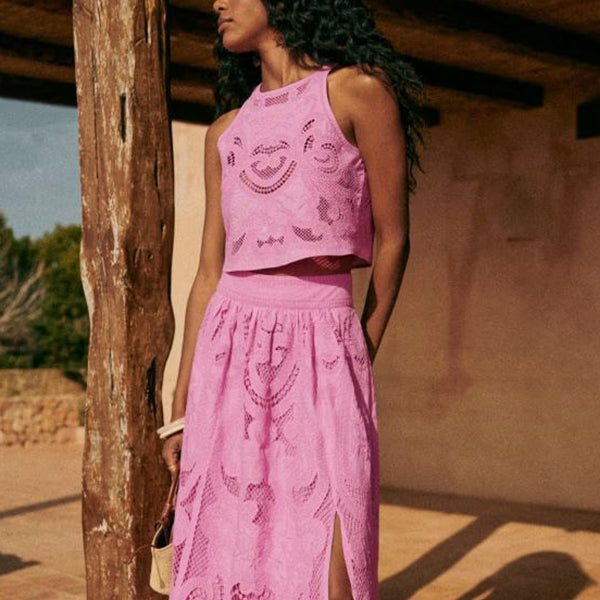 Camille™ | Boho-Chic Set met Luchtige Kantlook