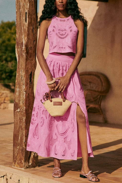 Camille™ | Boho-Chic Set met Luchtige Kantlook