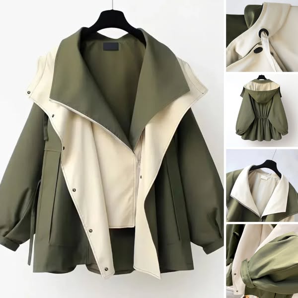 Julia™ | Stijlvol Colorblock Windjack met Cargo Touch