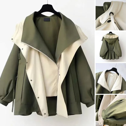 Julia™ | Stijlvol Colorblock Windjack met Cargo Touch