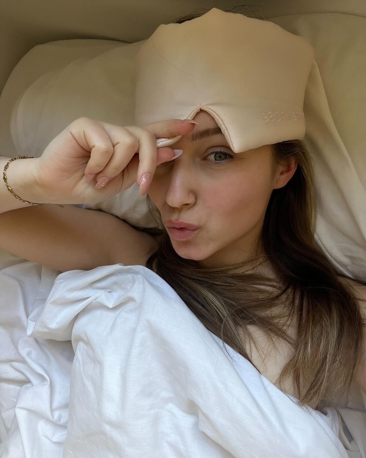 Slaapmasker van 100% moerbeizijde