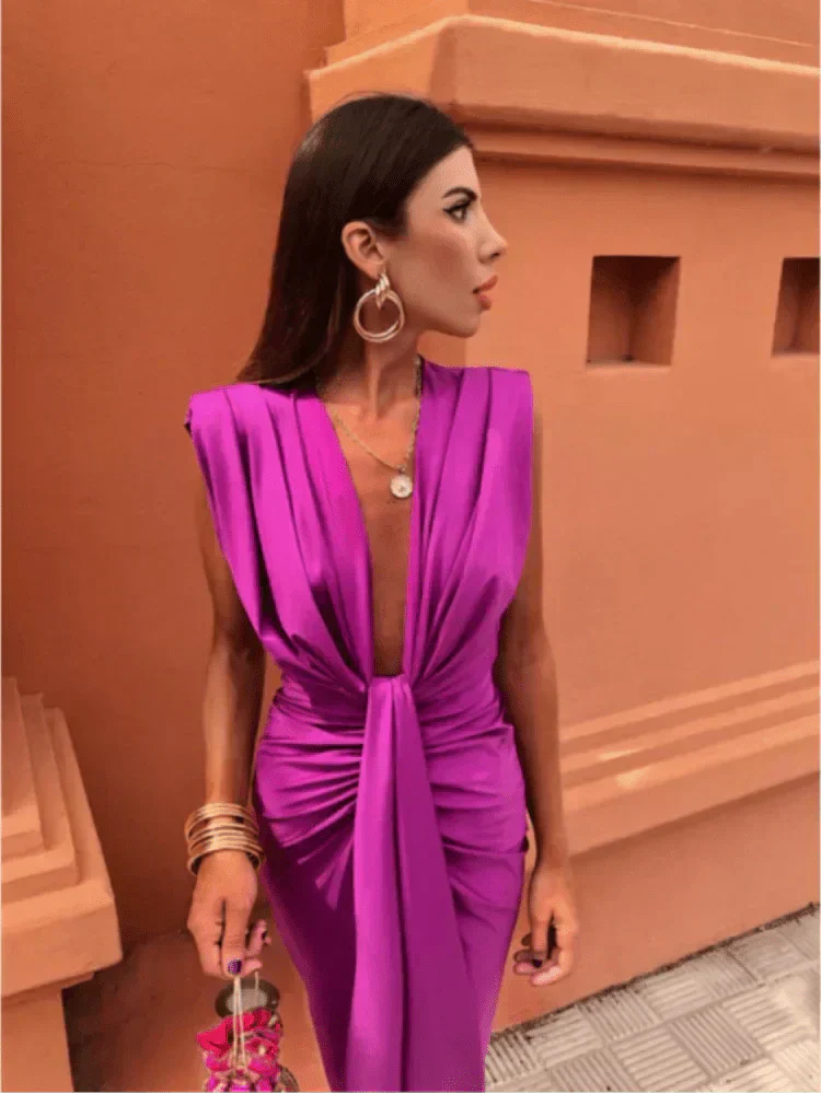 Sienna™ | Drapé Elegante Avondjurk